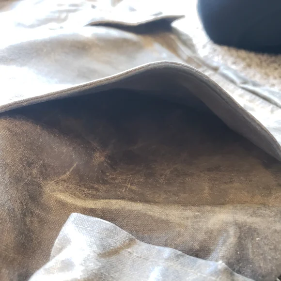 Vintage CC Filson 1990s Waxed Tin Cloth Cruiser Jacket Fully Lined Hunting Ranch - Picture 10 of 16